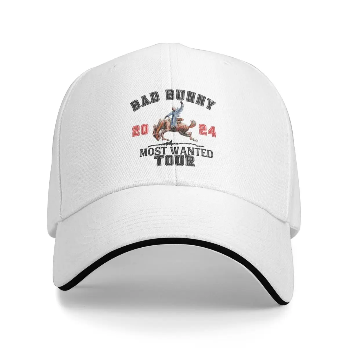 2024 Design Baseball Cap Bad Bunny Most Wanted Tour 2024 Merch Unisex Golf Hat Nadie Sabe Lo Que Va A Pasar Manana Snapback Hat