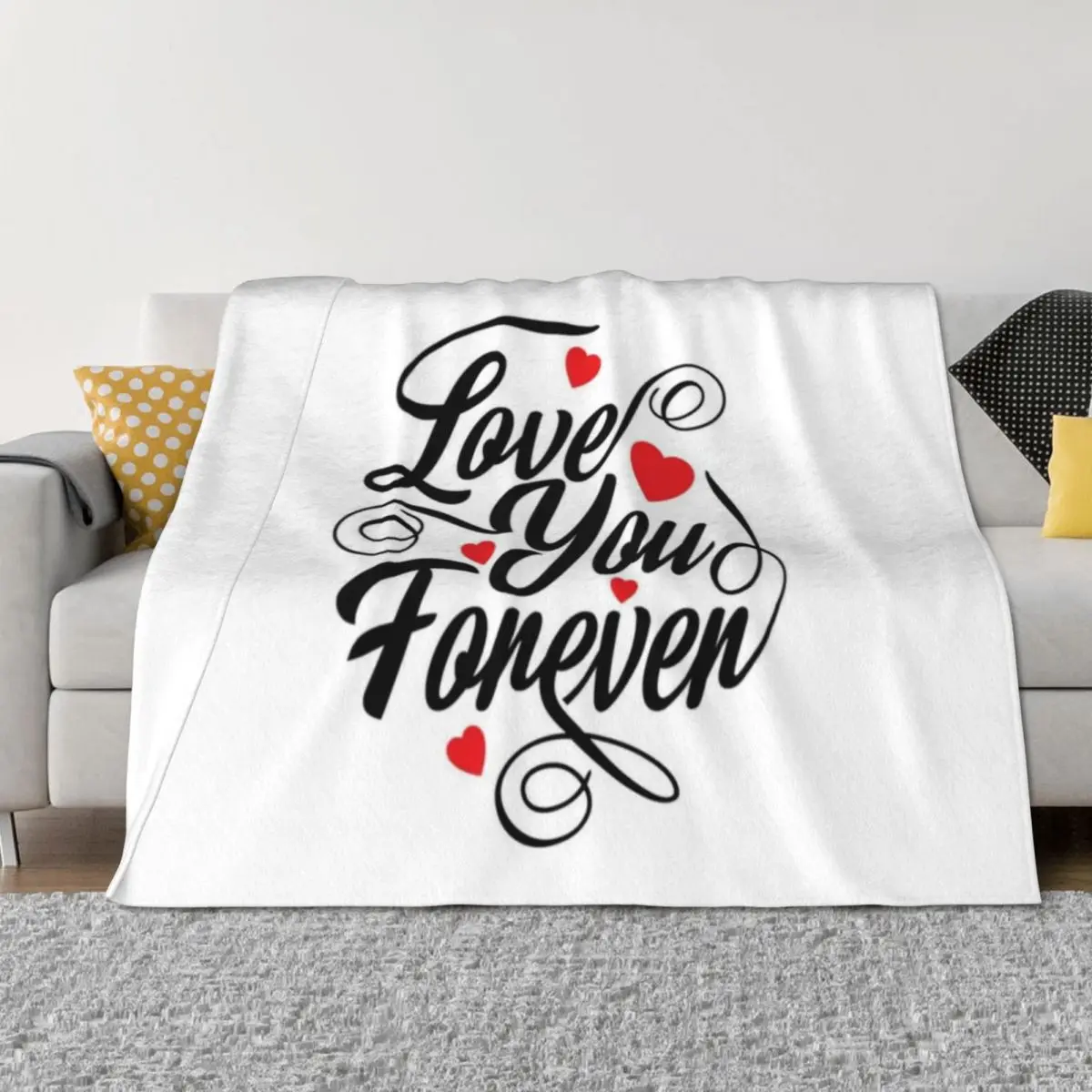 أنا أحبك إلى الأبد رمي بطانية للأطفال قيلولة ثقيلة دافئة لبطانيات الشتاء #1