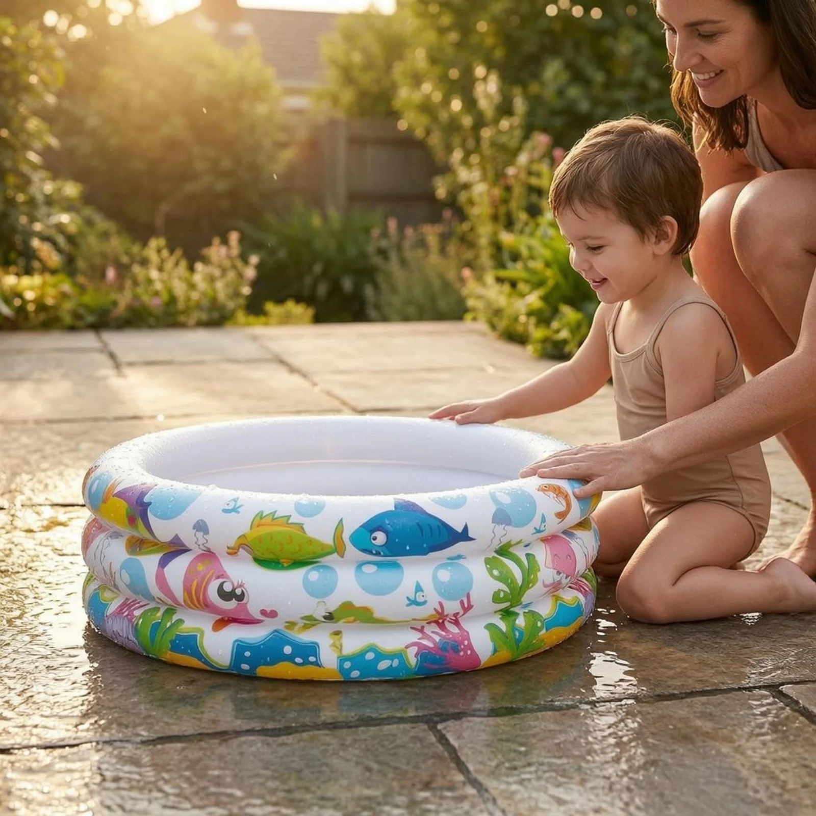 piscine-ocean-world-a-base-blanche-trois-cercles-jouet-aquatique-pour-enfants-colore-avec-trou-de-vidange-facile-pour-l'exterieur