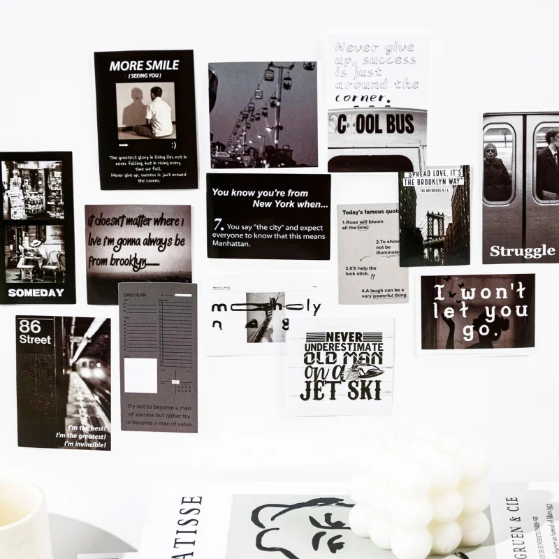 30Pcs Emotion Collection Series Sticker Pack ins Korean Style Romantic Decorative Journal Material Stickers