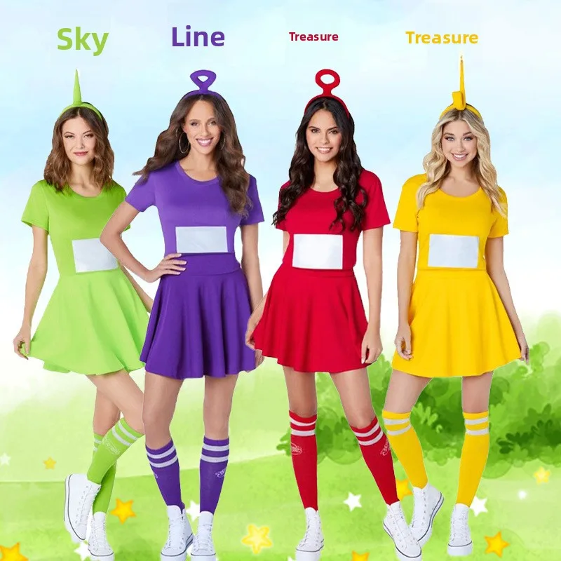 Antenna Baby 2023 Adult Performance Skirt Cartoon Character Cute Anime Par Costume loween Theme Stage Wear Traditional C...