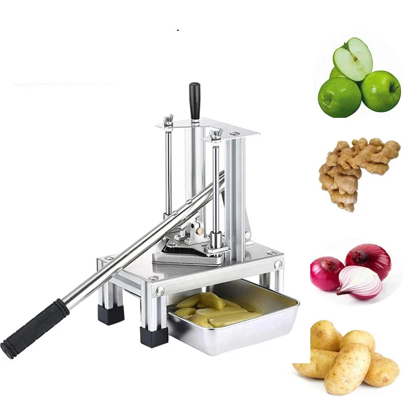 Household Stainless Steel Vegetable Cutting Machine Hand Rocker Slicer Vegetable And Fruit Grid Separator Kitchen Tool