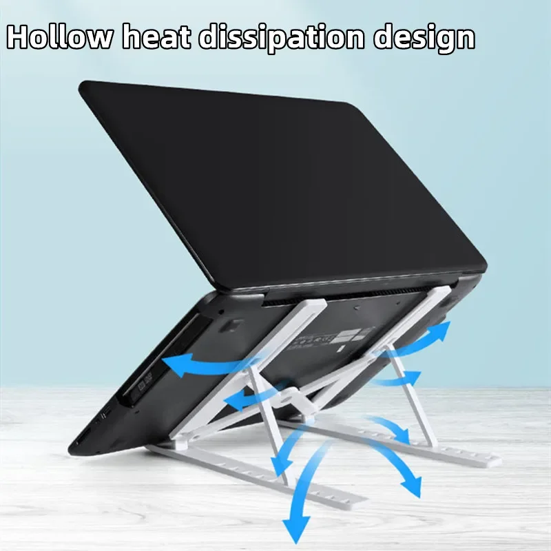 Foldable Laptop Stand 10 Levels Adjustable Portable Notebook Bracket Support Base ABS Holder for Lenovo Iphone Macbook Air Pro