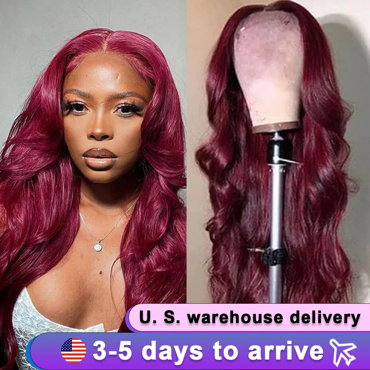 Burgundy 99j 13x4 Lace Front Wigs Human Hair Body Wave Lace Front Wigs Human Hair Wine Red Wig 180% Density For Black Women