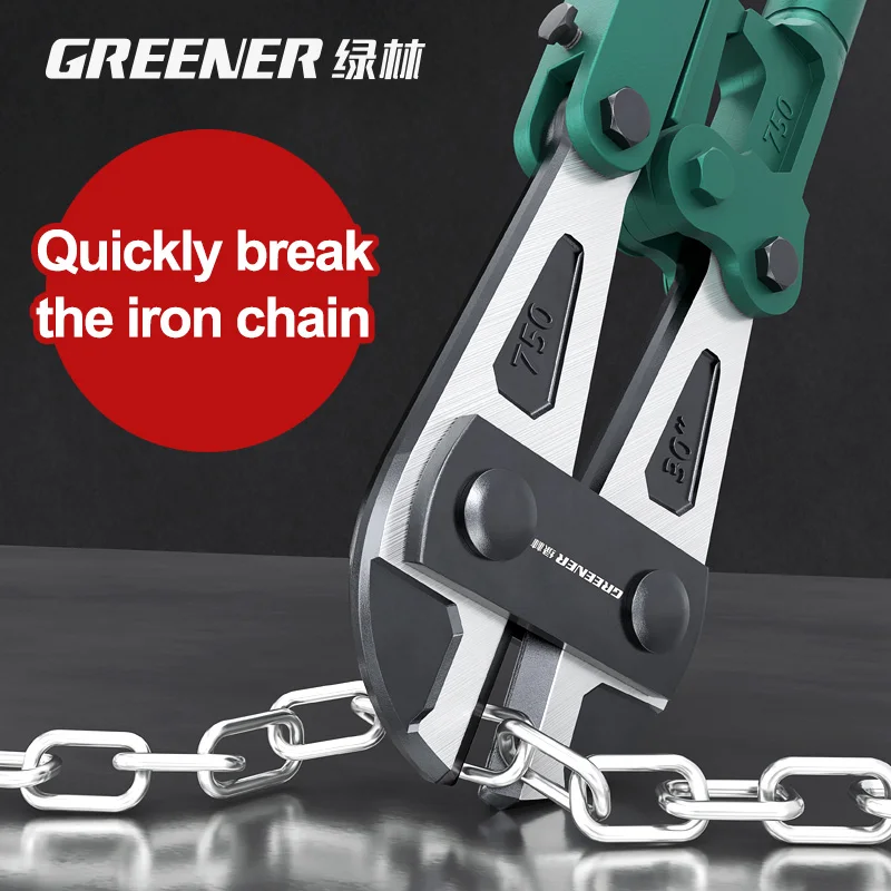 GREENERY Greener Lecranon Bolt Cutters Shear Locking Steel Wire Large Pliers Vigorously Destroy Imported Labor-saving Steel Bar
