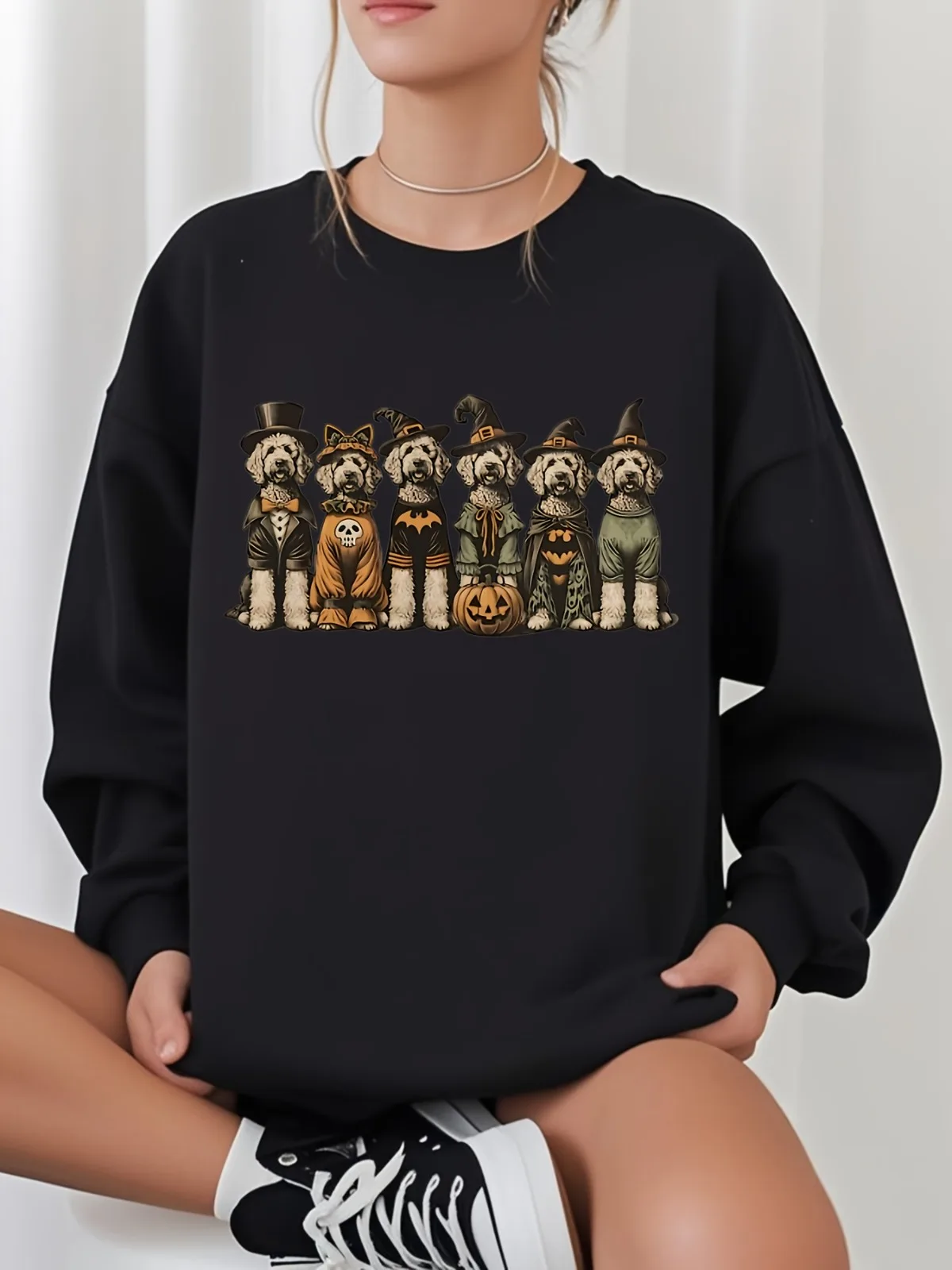 เสื้อฮู้ดพิมพ์ลายแจ็ค รัสเซล เทอร์เรียร์ แฟชั่นลำลองสำหรับผู้หญิง เสื้อสวมหัวคอกลมใส่สบาย เหมาะสำหรับงานปาร์ตี้วันหยุด ของขวัญ เสื้อคลุม