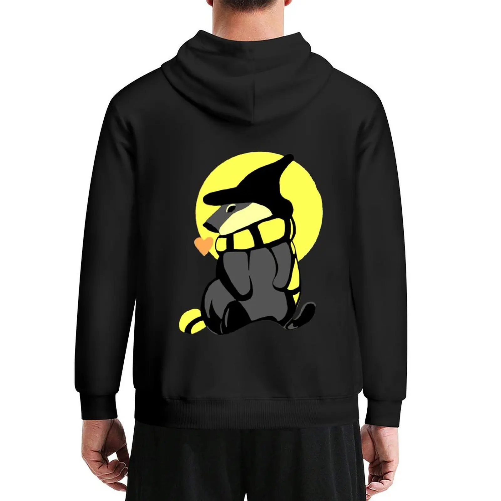 

Magic cute badger with scarf - Eyesasdaggers Hoodie men wear graphic t shirts men male clothes blouse man hoodie