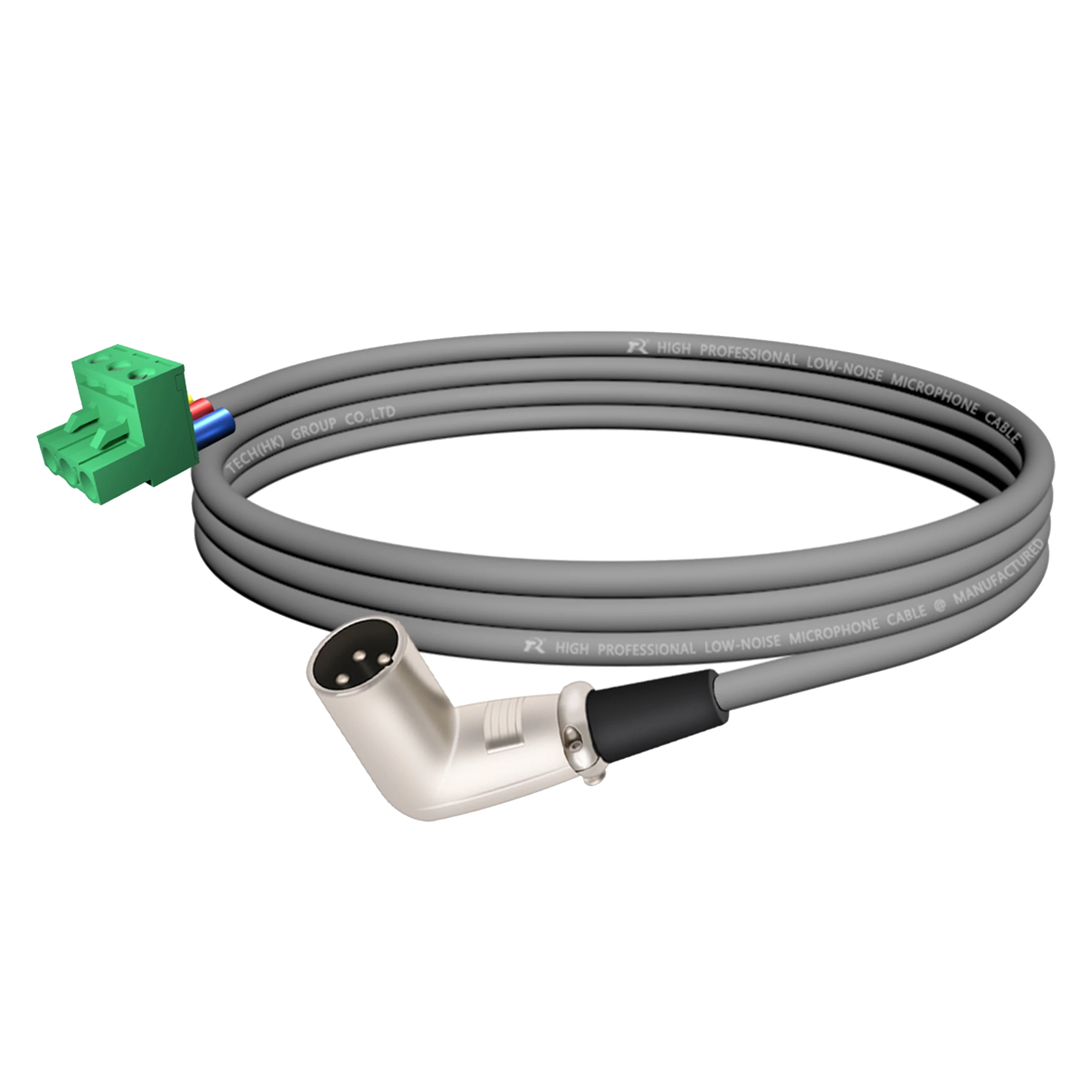 PHX zu XLR Kabel, PHX3M/2EDG-5.08 3-poliger Steckbarer Schraubklemmenblock zu XLR M/F Winkeladapterkabel, L-förmiger XLR-Steckverbinder – Detail 16