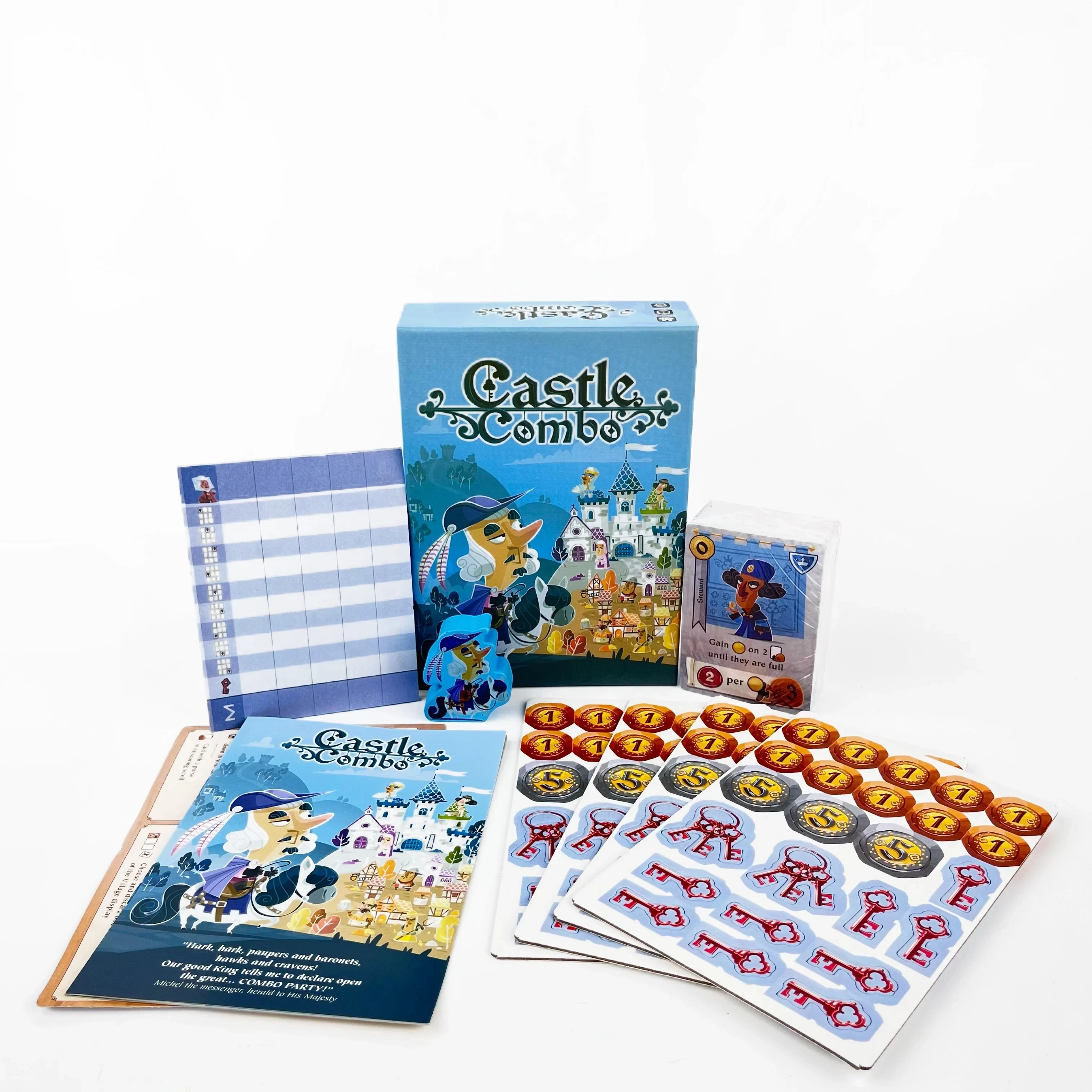 Castle Combo: Fun-Filled Fast-Paced Strategy Board Game for Family & Friends Parties 2-5 Players, Ages 10+, 25 Minutes