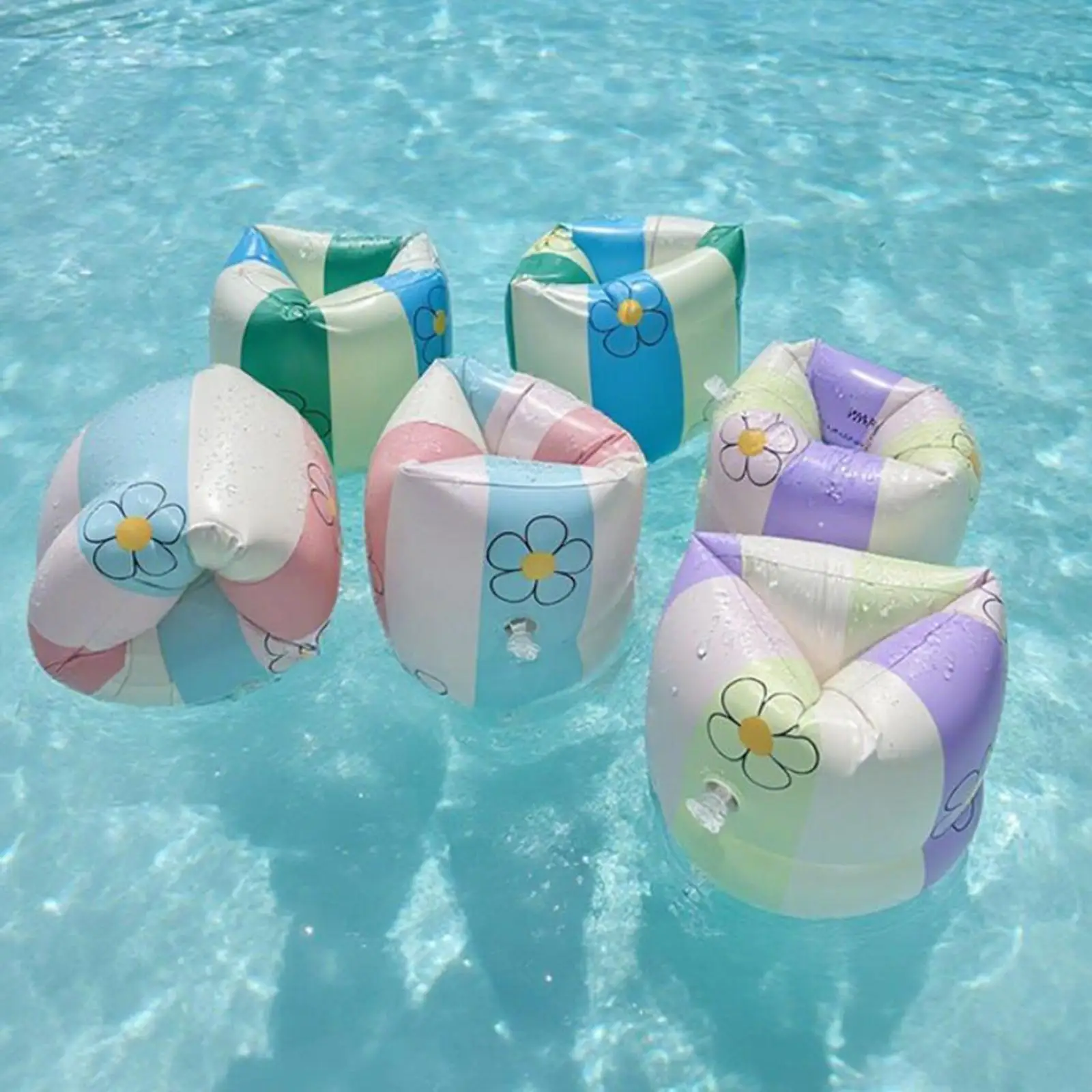 زوج واحد من حلقات تعويم ذراع السباحة للأطفال للمبتدئين في حمام السباحة حلقات عائمة للذراع #3