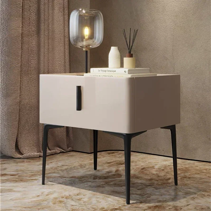 Nordic Bedroom Nightstand Minimalist Bedside Storage Bed Table Nightstands Home Cabinets Mesa De Cabeceira Hotel Furniture