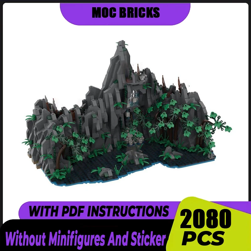 Magical Rings Moc Building Blocks Movie Scene Forbidden Pool Model Castle Bricks DIY Assembly Street View Toys  Gifts