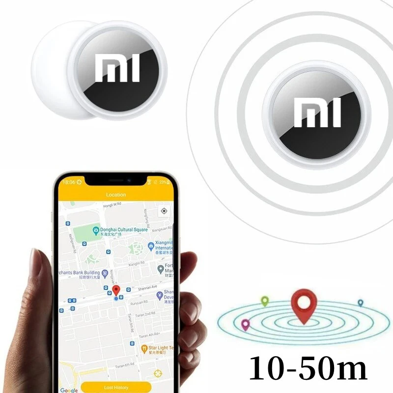 Xiaomi-Mini rastreador GPS portátil, localizador inteligente Original con Bluetooth 4,0, llave antipérdida, billetera para niños y mascotas