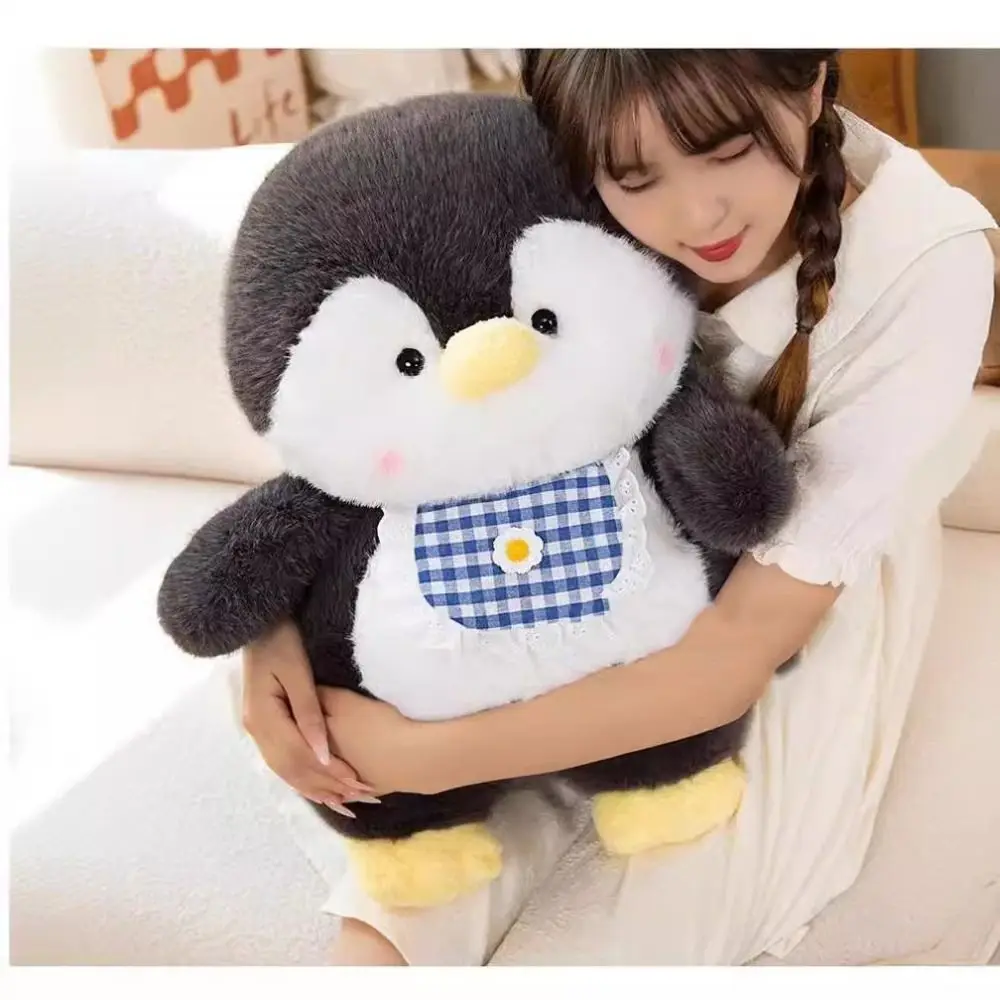 Juguete de pingüino bonito de peluche Kawaii, muñeco de peluche suave de 40CM, regalo para niños, muñeco de peluche esponjoso