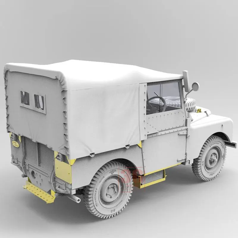 Tokek 35gm0062 1/35 Tentara Inggris Land Rover Fv18001 Mk. I Mainan Buatan Tangan Pekerjaan Lalu Lintas Model Rakitan 80 Inci