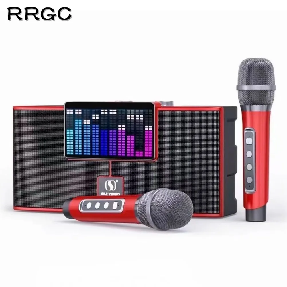 150W High Power RGB Pickup Rhythm Light Wireless Portable Microphone Bluetooth Speaker Sound Family Karaoke TF Subwoofer sound