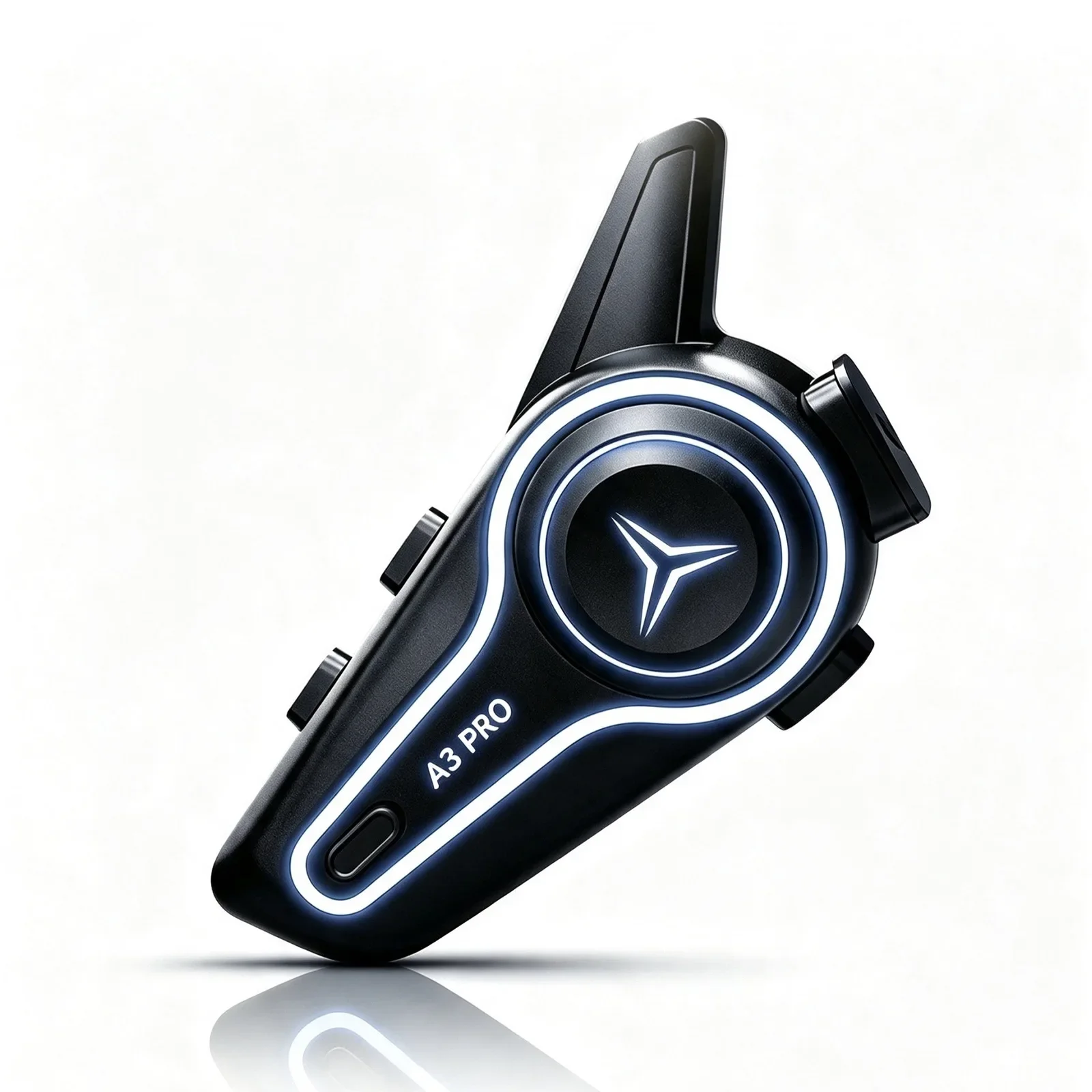 A3Pro Moto Helmet Bluetooth Intercom Headset | 1000M, 20 Riders Group Talk, BT6.0 IP67 Waterproof, Music Share & FM Radio