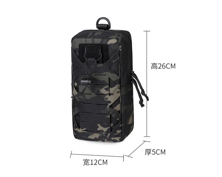 Tactical EDC Utility Pouch Molle Belt Bag Multi-Functional Outdoor Survival Tool Bag Waterproof Waist Pack for Hiking Camping
