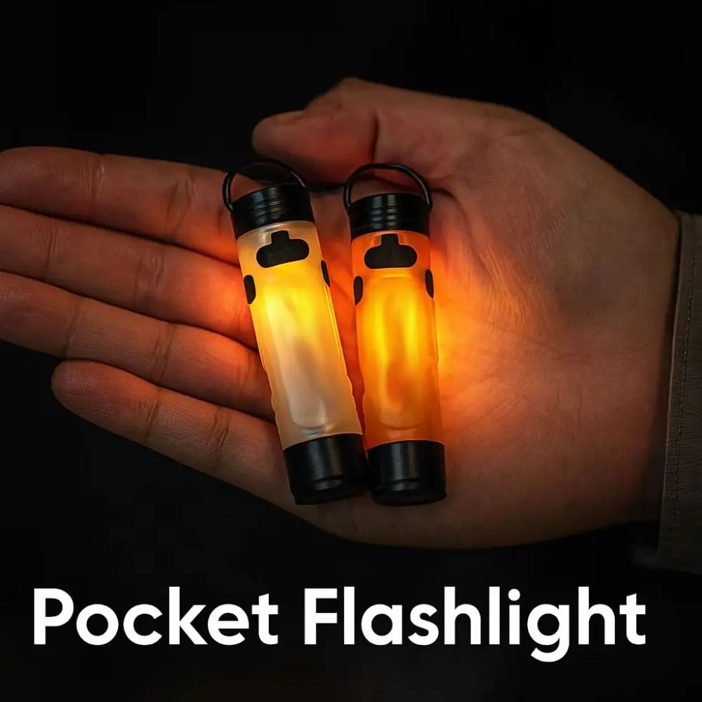 Portable LED Small Flashlight Rechargeable Lightweight Mini Flashlight Waterproof High Bright Pocket Camping Light Outdoor