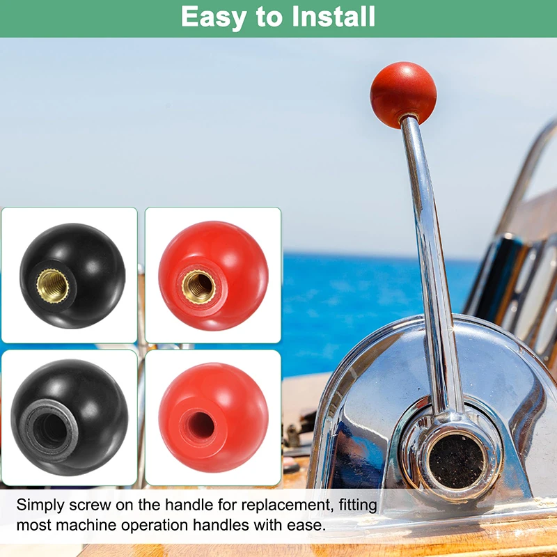 Black Red Round Ball Handle Ball Knobs M4 M5 M6 M8 M10 M12 Bakelite Lever Knob Grip Handles Machine Tool Handle Ball Nut - view 5