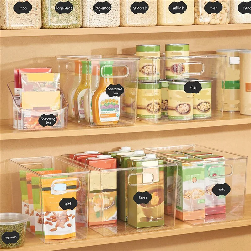 

【B07R】48 шт. этикетки для корзин, зажимные этикетки для корзин премиум-класса, этикетки для корзин для кладовой, бирки для контейнеров для хранения, тканевые квадраты