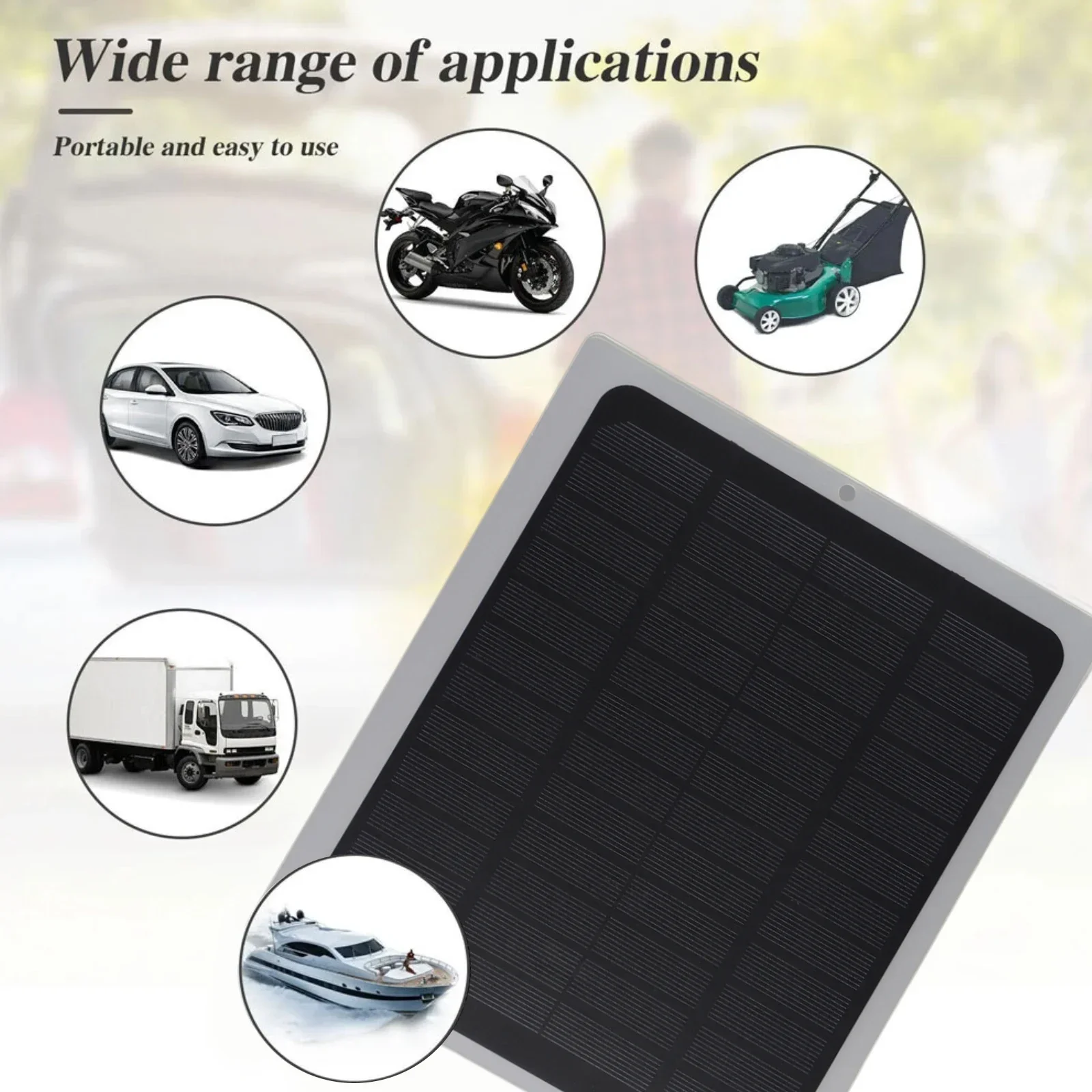 20W Solar Panel 12V Trickle Charger Maintainer Boat Car RV Battery Charger Kit Car Solar Cell Phone Charger Solar Panels Kits