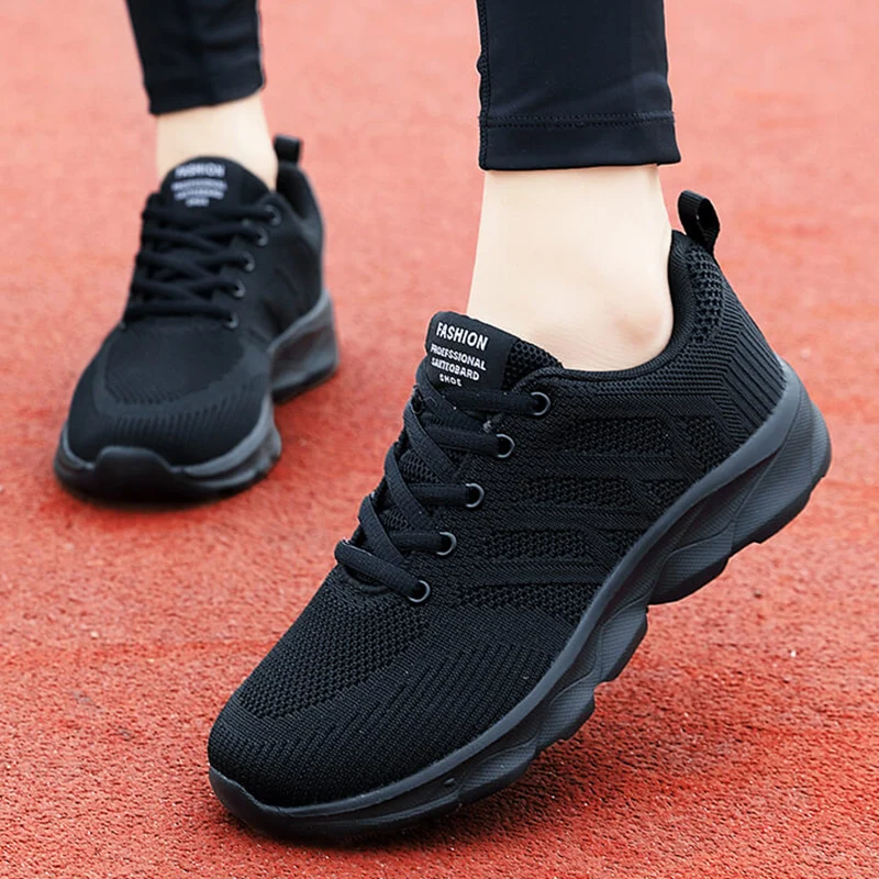 Fashion 2024 New Sneakers For Women Breathable Outdoor Plus Size Women Sneakers Mesh Fabric Lace Up Female Footwear Shoes Women