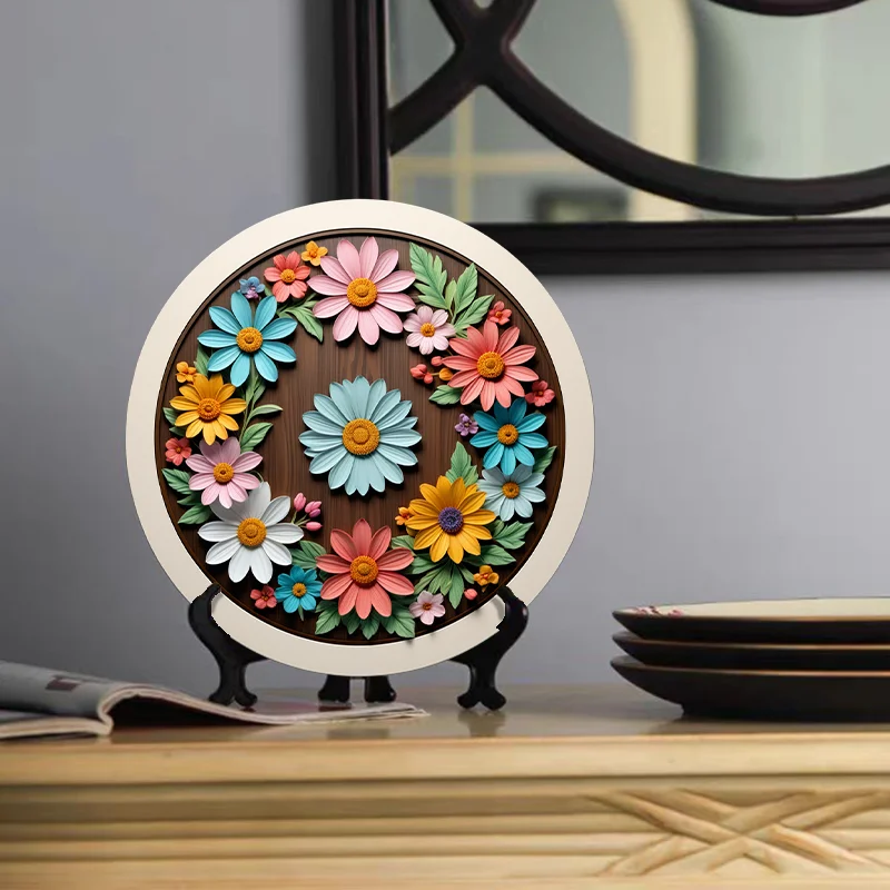 

Aluminum Round Decorative Ornament for Bedroom Living Room Kitchen Storefront Entryway Garden - Ideal for Seasonal Decor Themes