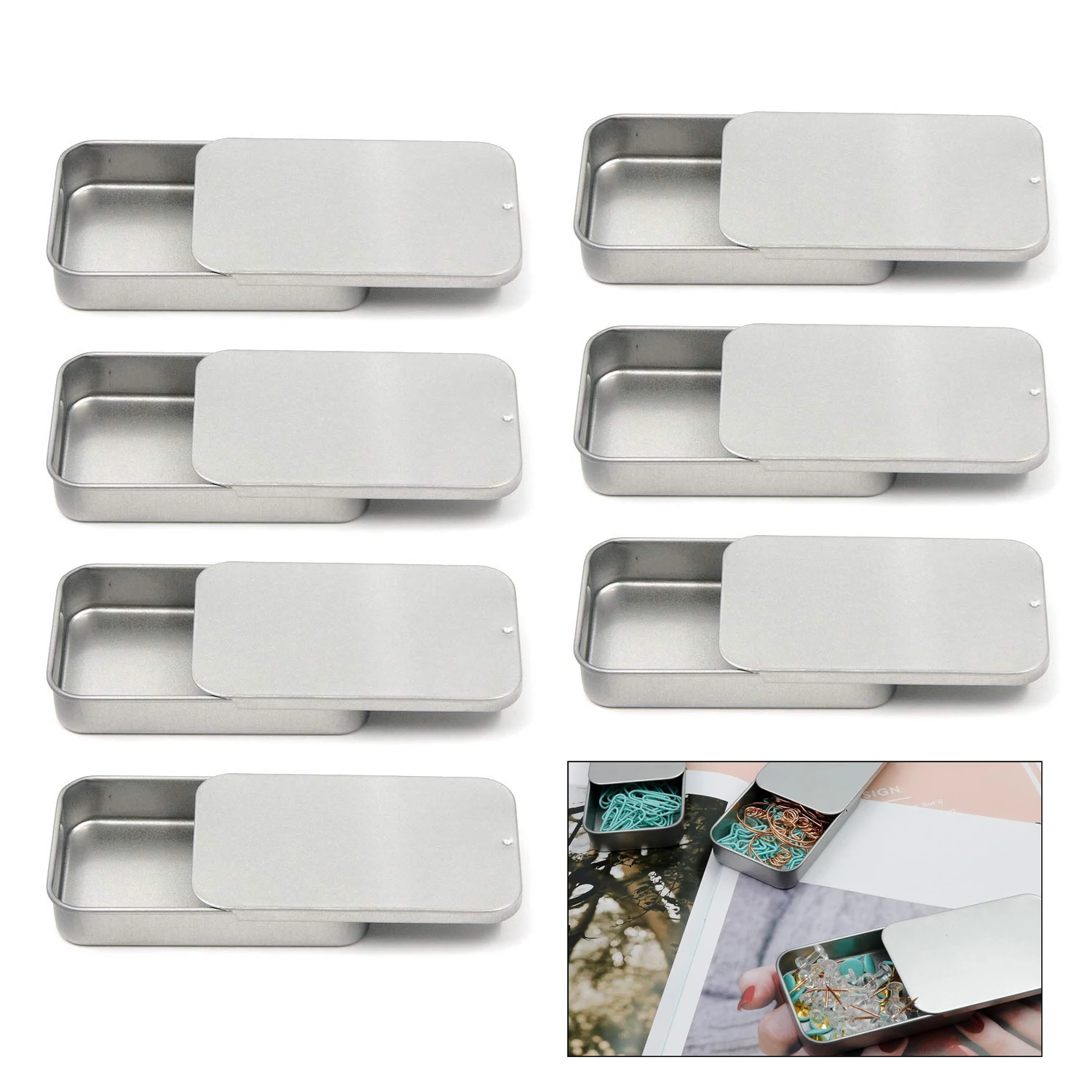 

1/3pcs Mini Metal Empty Storage Box Small Metal Storage Box For Wedding Jewelry Pill Cases Portable Cosmetic Organizer