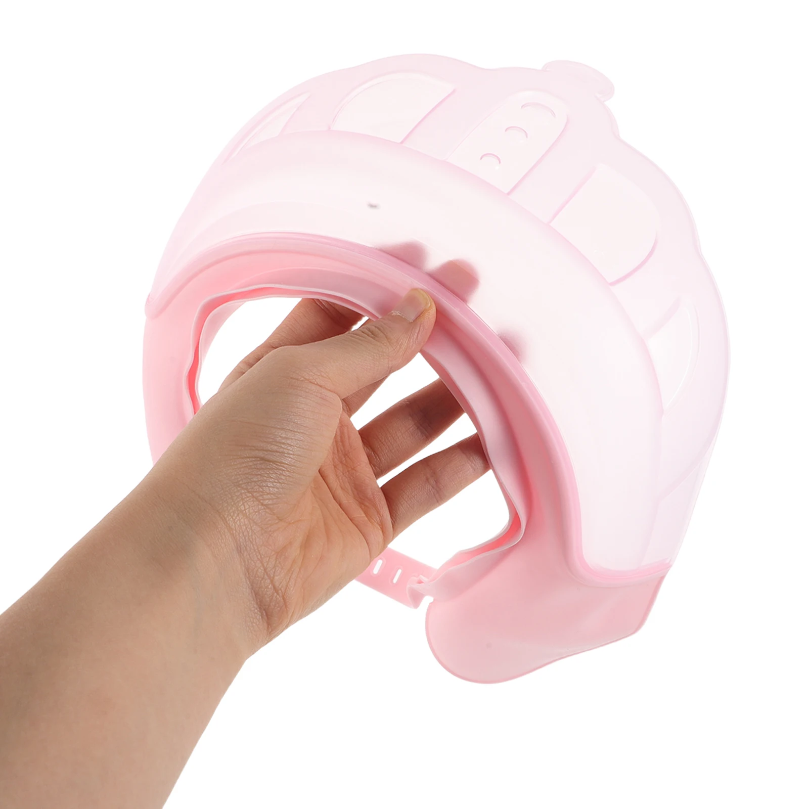 

Children's Waterproof Hair Wash Cap Shower Baby Hair-washing Eye Protection Pink Visor for Bath Time
