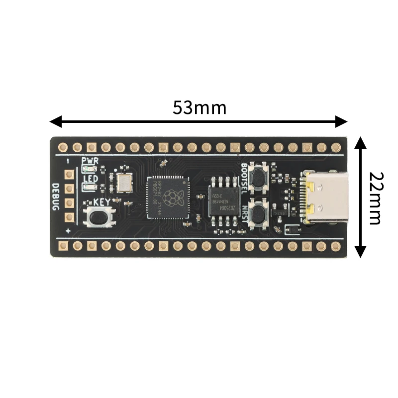 New RP2040 PICO Raspberry Pi Pico Development Board Cortex-M0+ Dual-Core Processor 133MHz ARM 2/4/ 8/16MB Micropython Low-Power