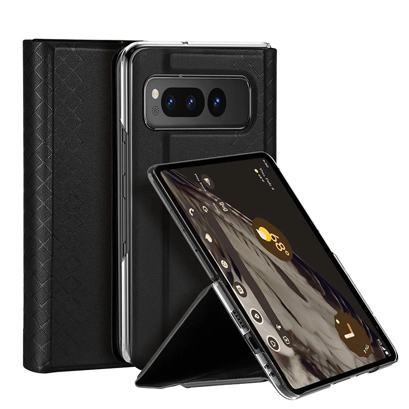 

Dux Ducis Pu Кожаные чехлы для телефонов Google Pixel Fold 5g Жесткий Чехол для ПК Ультратонкий прочный защитный чехол для телефона