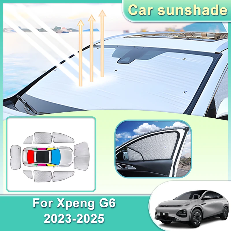 

Автомобильный солнцезащитный козырек для Xpeng G6 2023 2024 2025, козырек на лобовое стекло, солнцезащитный крем, теплоизоляционный солнцезащитный козырек, защита от ультрафиолета, автомобильные аксессуары