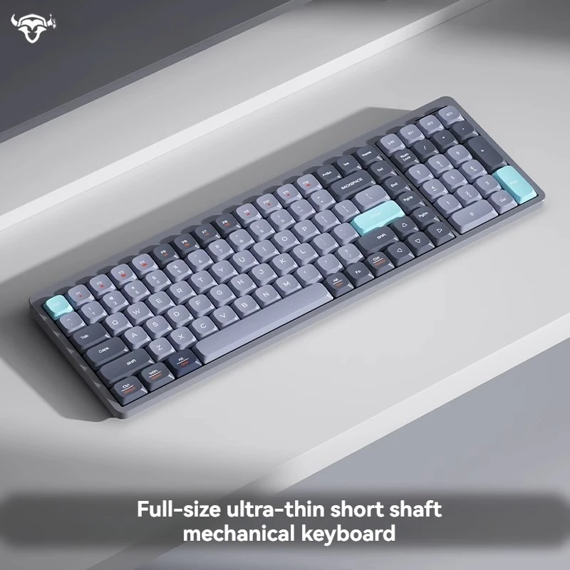 New YK105 Wireless Mechanical Keyboard 105 Keys 3-Mode 2.4G+BT5.1+Type-C Low Profile Keyboards Custom RGB Office Gaming Keyboard