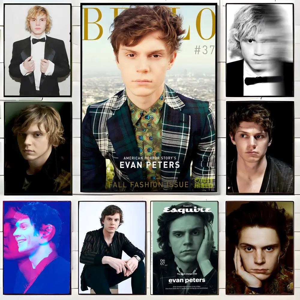 Charismatic Actor E-Evan Peters Poster Wall Art Print Decorative Mural Home Decor Gift Unframed