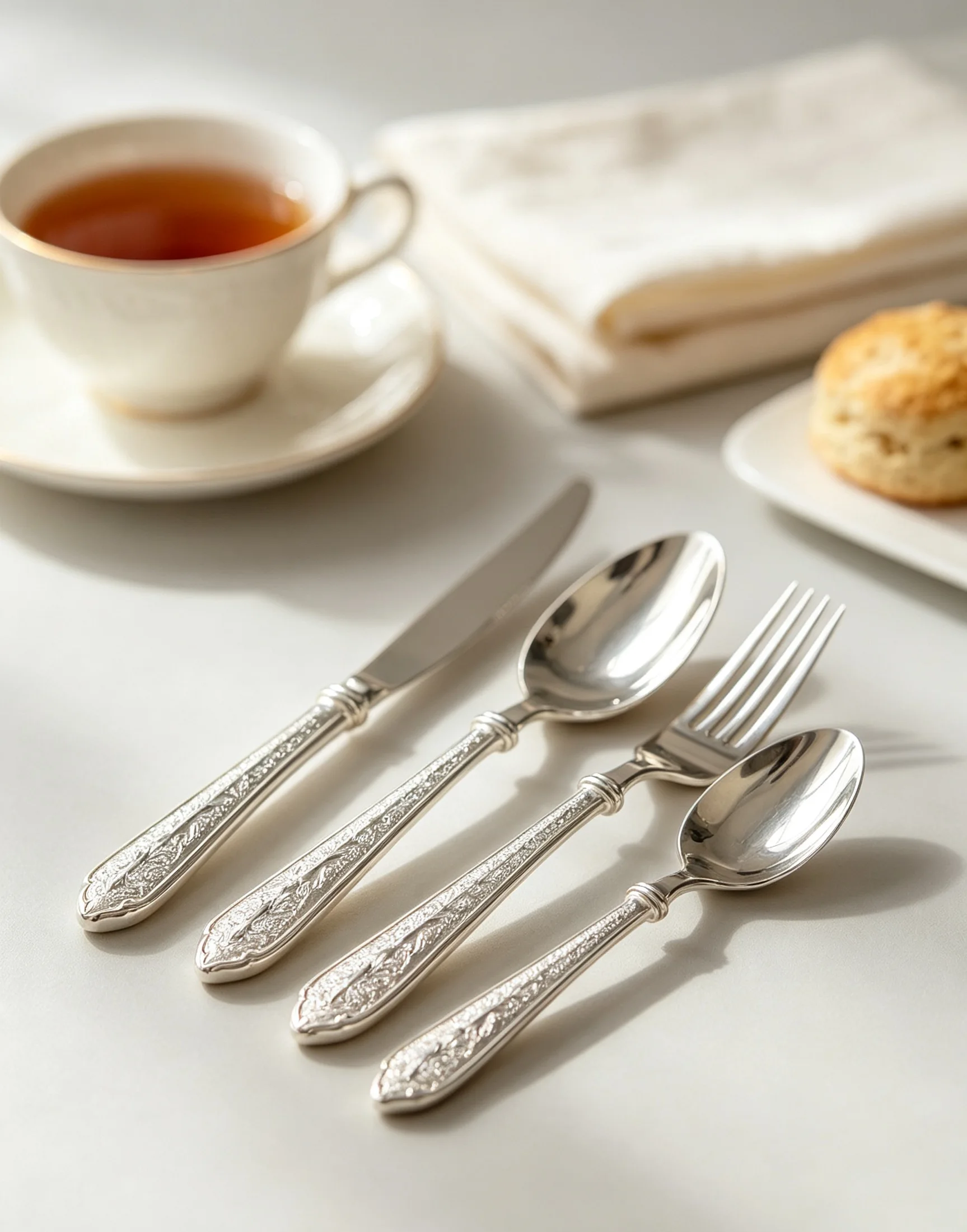 Model B 420 Blade 304 Stainless Steel Classic European Handle 4‑Pcs Cutlery Gift Box Thanksgiving for Wedding Home