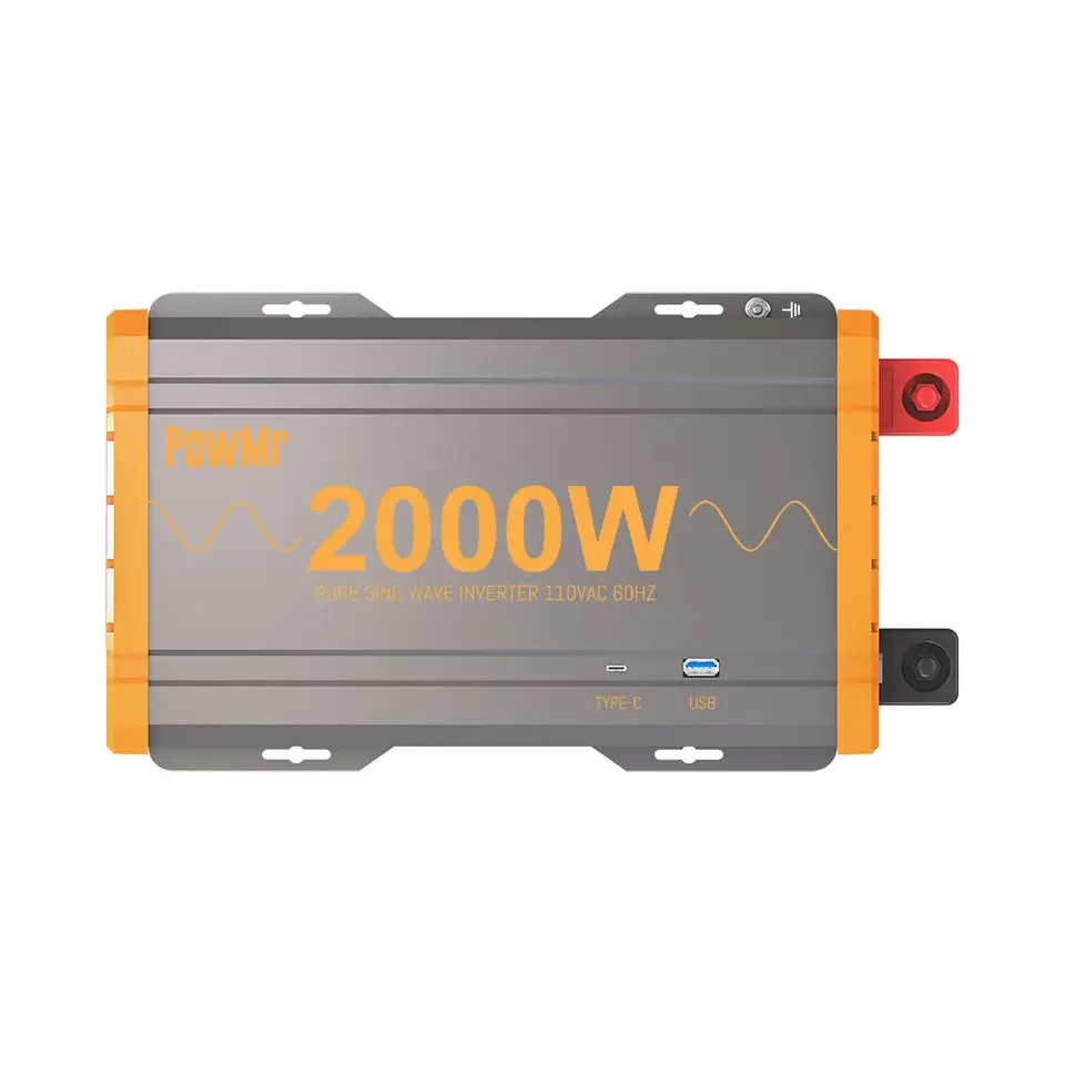 PowMr In Stock 2kw 24V EU Single Phase Pure Sine Wave Solar Inverter 110V/220V Off Grid Solar Inverter