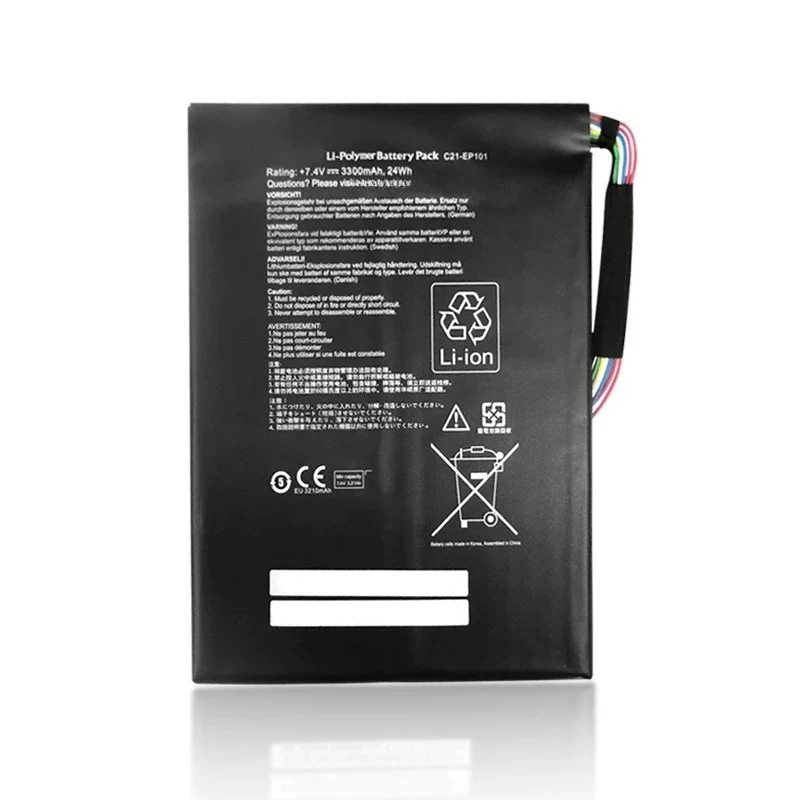 Batería integrada para portátil asus c21-ep101 tr101 tf101 de 3300mah