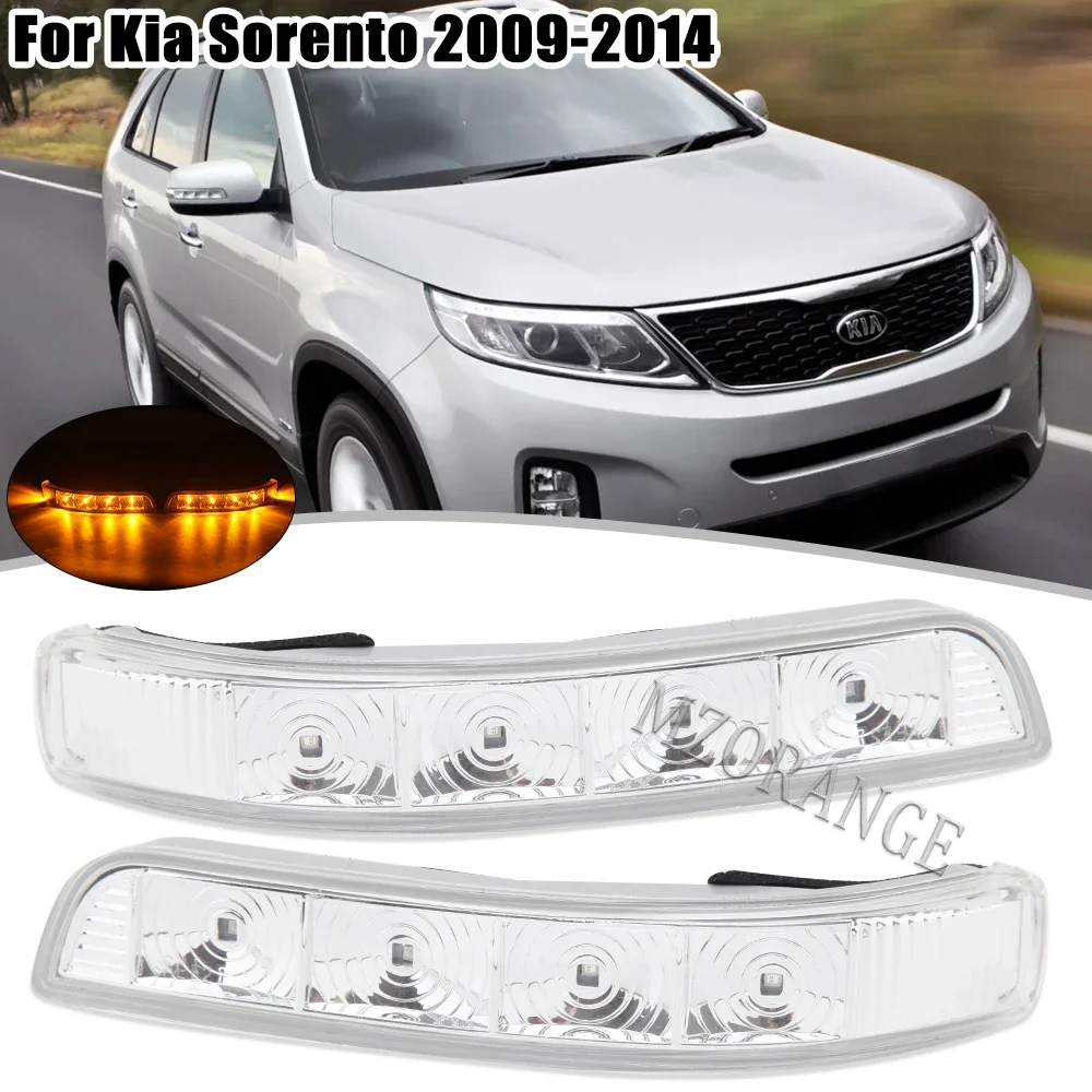 For KIA Sorento XM 2009 2010 2011 2012 2013 2014 Car Rearview Side Mirror Turn Signal 4 LED indicator Light Repeater accessories