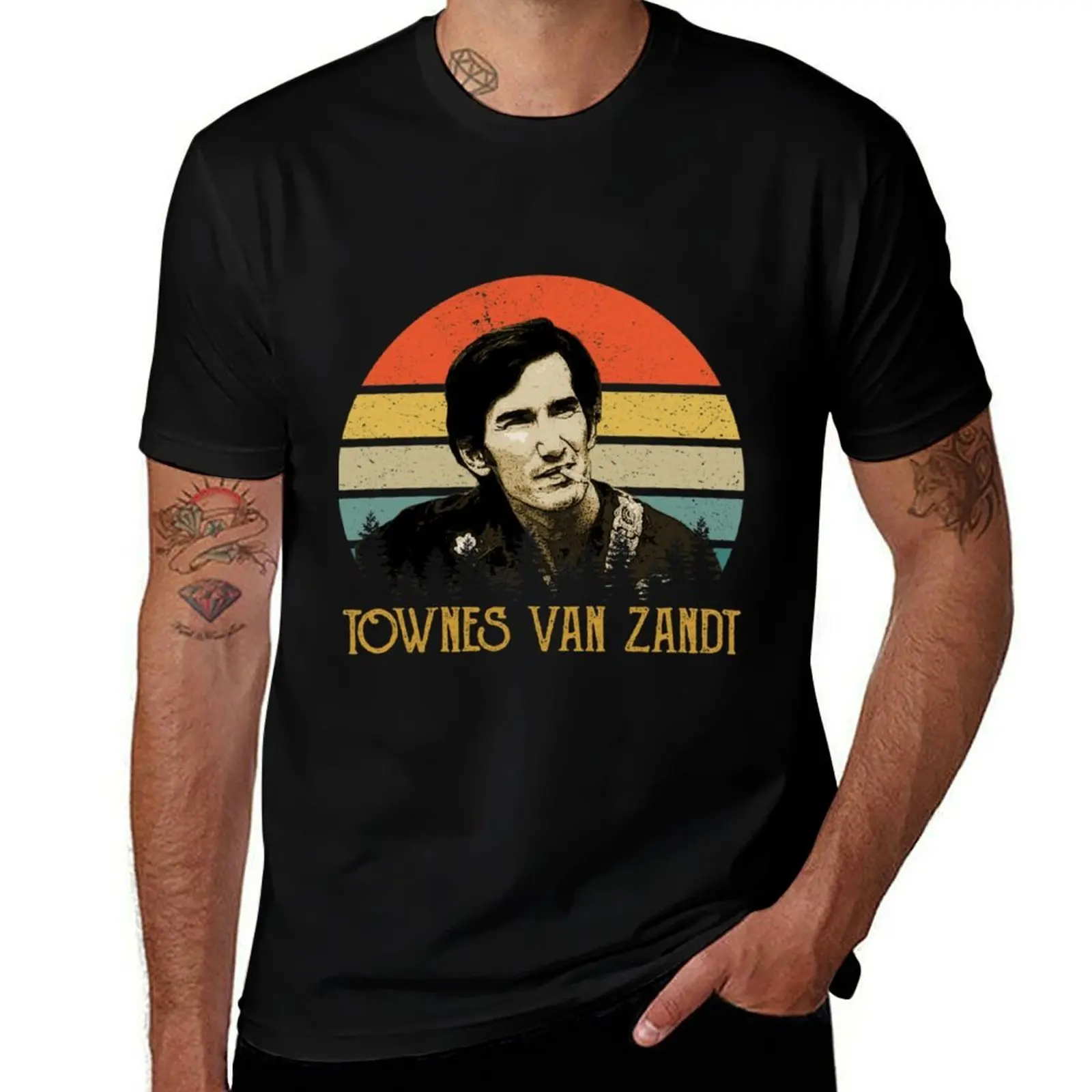 

Townes Van Zandt Retro Shirt T-Shirt Street Style Casual Tee Shirt