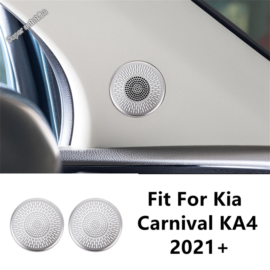 Front Pillar A Tweeter Speaker Audio Loudspeaker Sound Frame Decoration Cover Trim Accessories For Kia Carnival KA4 2021 - 2024