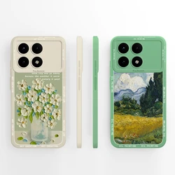 For Xiaomi Poco F6 Pro Phone Cases Pretty Flowers Silicone Soft Protective Cover For XiaomiPocoF6 F6Pro Ultrathin Fundas Bumper