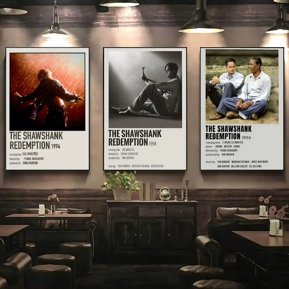 movie The Shawshank Redemption Poster Poster HD Printing Premium Style for Home Decor for Bedrooms Hallways Cafes Gift