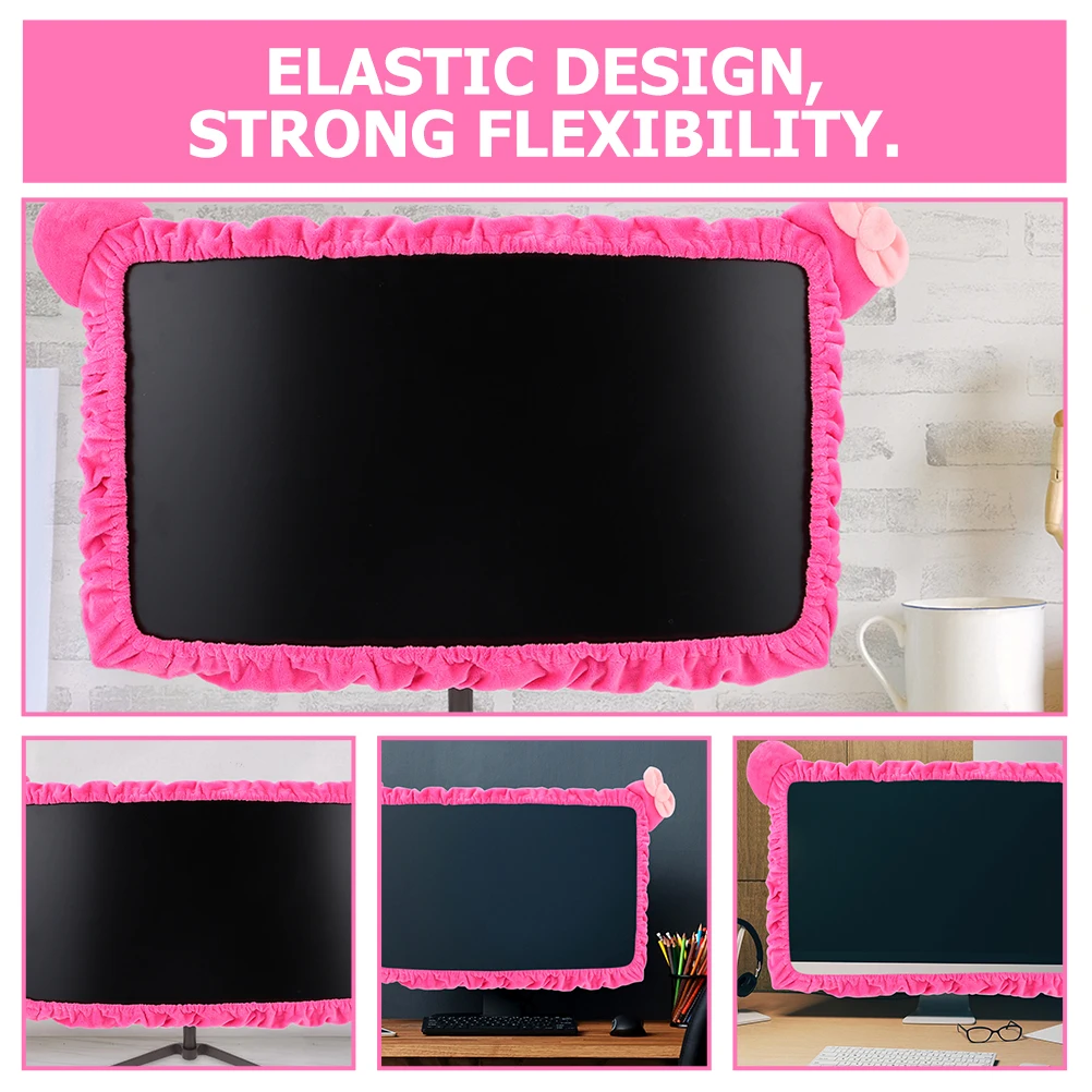 

2 Pcs Display Dust Cover Tablet Decoration Computer Monitor Covers Liquid Crystal Protector Laptop Polyester Protective