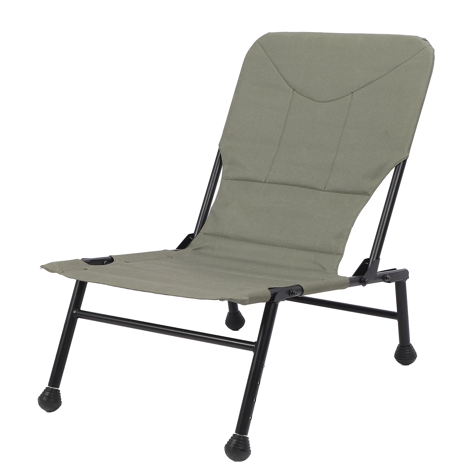 

Fishing Folding Chair Thickened Oxford Cloth Anti Tip Over Camping Chair Steel Tube Multi Section Telescopic Legs for Travel
