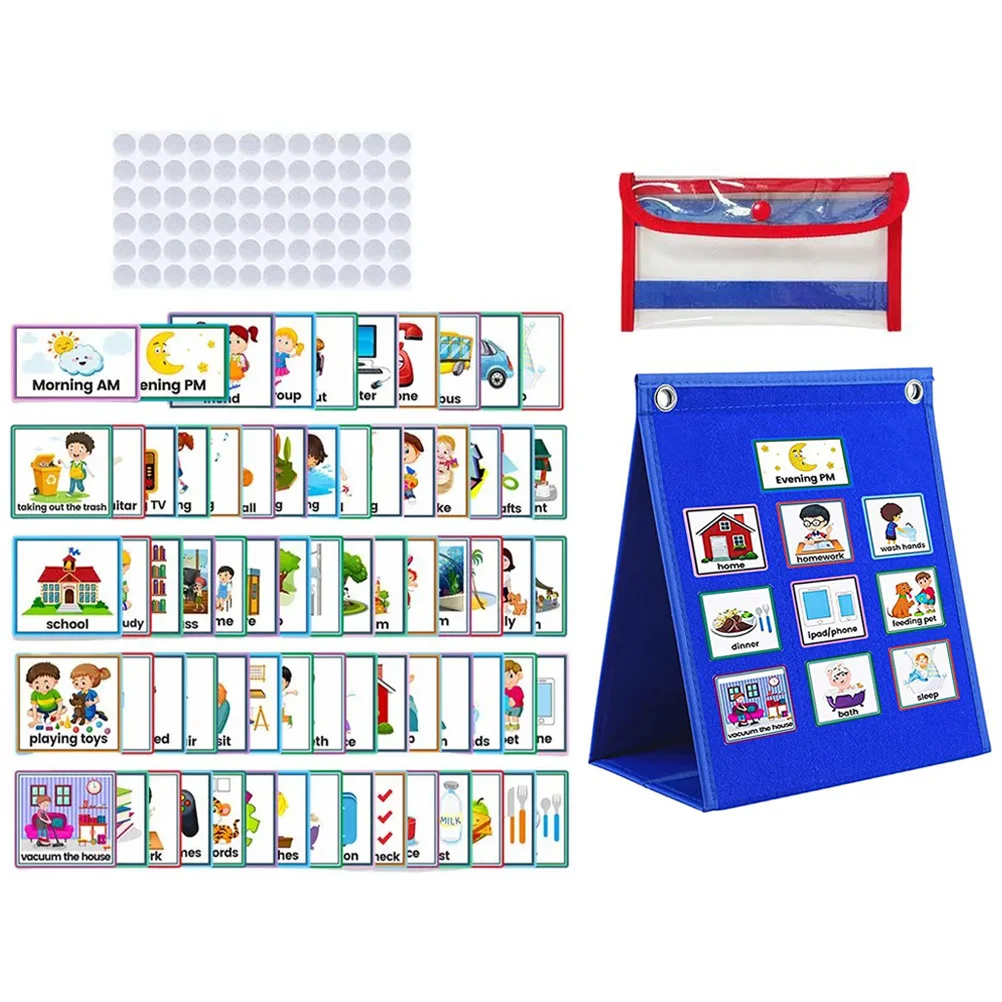 Kids' Visual Schedule Calendar Chart, Autism Learning Materials, Learning Behavioral Tool, Brinquedos Educativos, Wall Planner