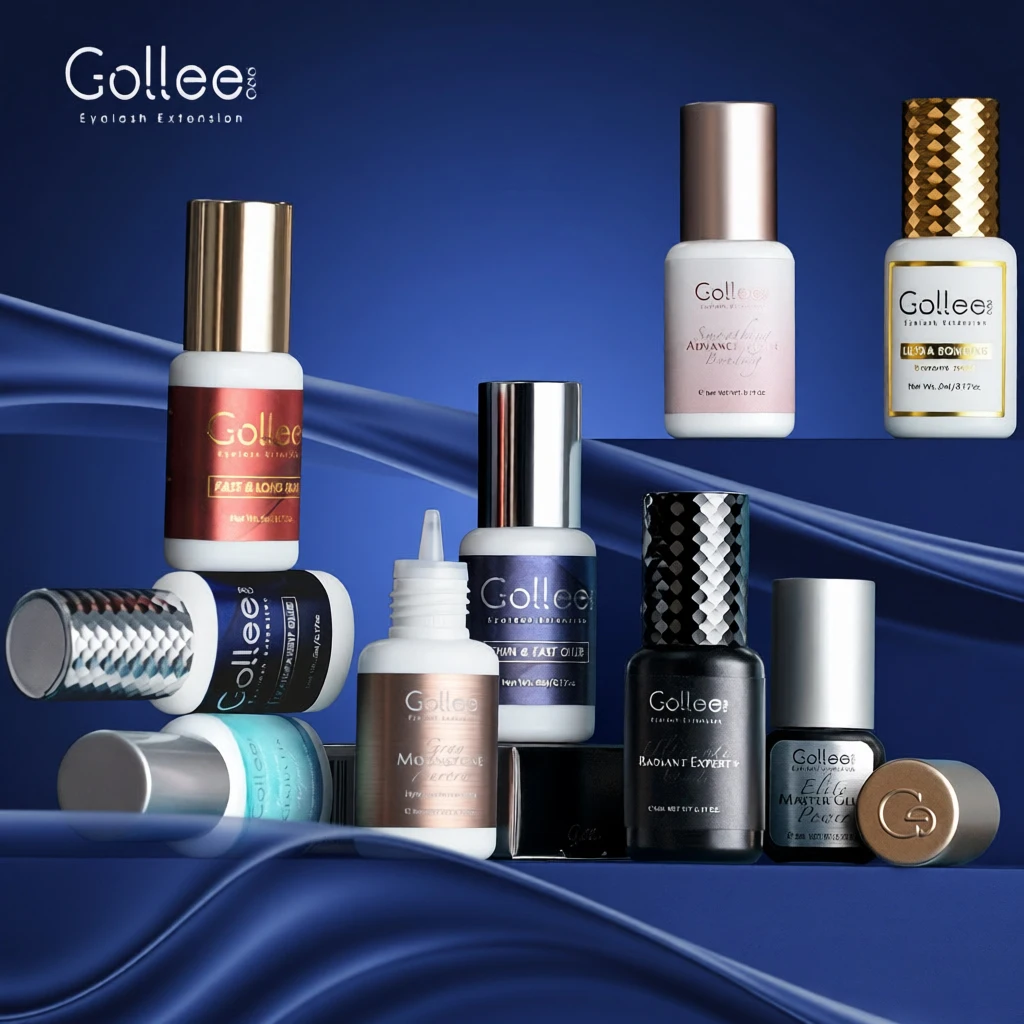 

Клей для наращивания ресниц Gollee 0.5s, быстросохнущий, стойкий (6-8 недель), без раздражения, водостойкий, маслостойкий, профессиональный.