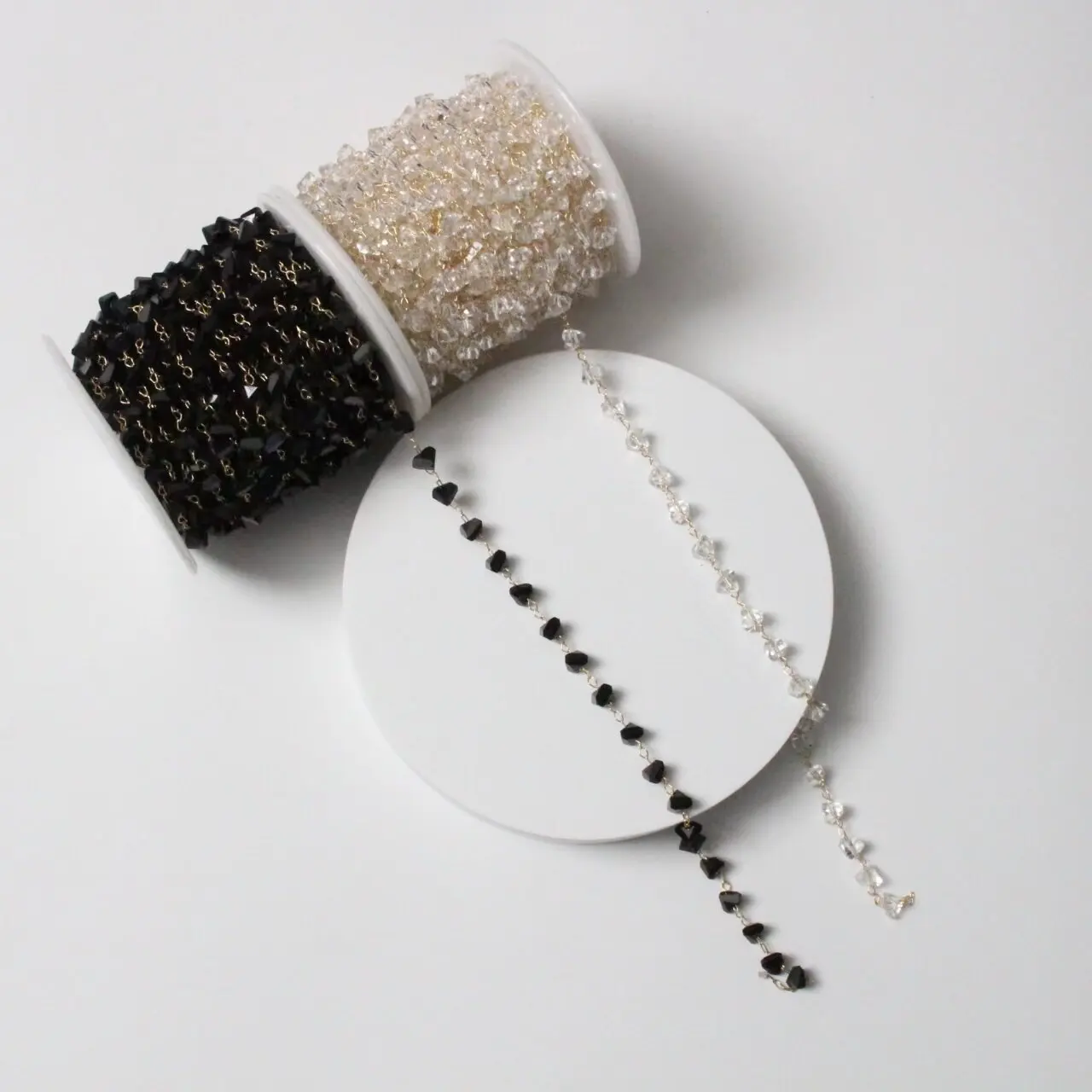 

4 мм 39,37 дюйма, хрустальная цепочка «сделай сам», хрустальная цепочка ручной работы, заколка для волос в античном стиле, кисточка, сосновая цепочка, свободная цепочка с кисточкой