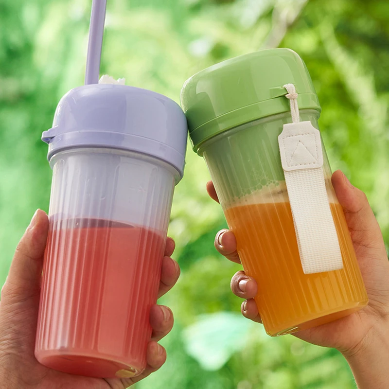 340 مللي عصارة كهربائية طازجة قوية سحق الجليد اللاسلكية خلاط صغير محمول زجاجة مستخلصات العصير كوب خلاط عصائر #1