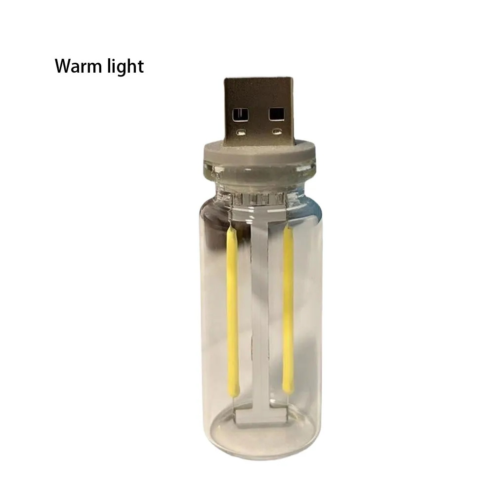 Glass Ceramic LED Light Retro Style Touch Lamp With Low Power Consumption Glass Bottle Ambient Light